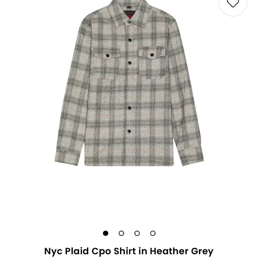 Plaid CPO Shirt in Gray 
Schott